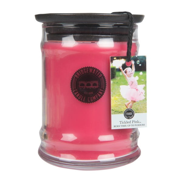 Lumânare parfumată în recipient din sticlă Creative Tops Tickled Pink, aromă de flori de tei, 65 - 85 ore