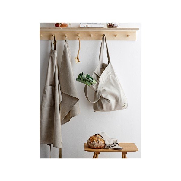 Sacoșă din bumbac organic pentru cumpărături Södahl Chambray, bej-image-1