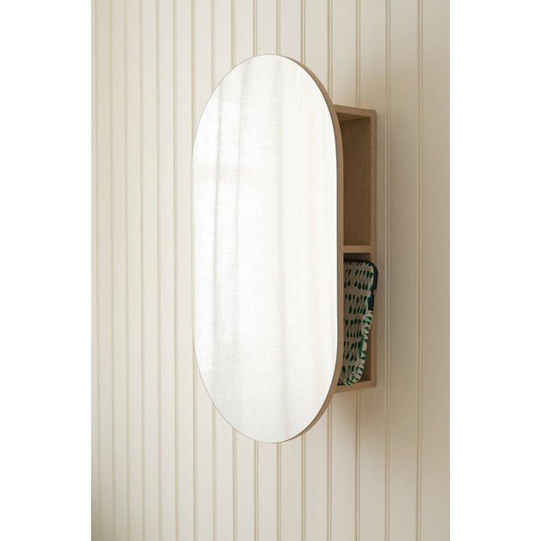 Oglindă de perete cu raft 17x85 cm Leia – Ellos Home-image-1