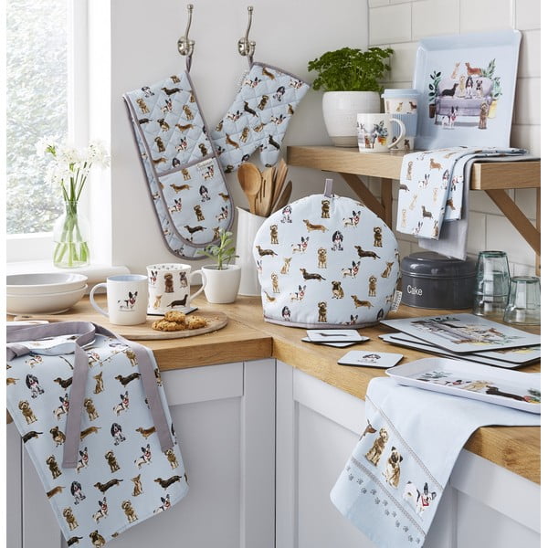 Set cu prosoape și mănușă de bucătărie 4 buc. Curious Dogs – Cooksmart ®-image-2