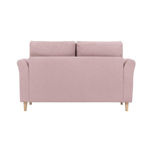 Canapea cu 2 locuri Kooko Home Smooth, roz-image-3