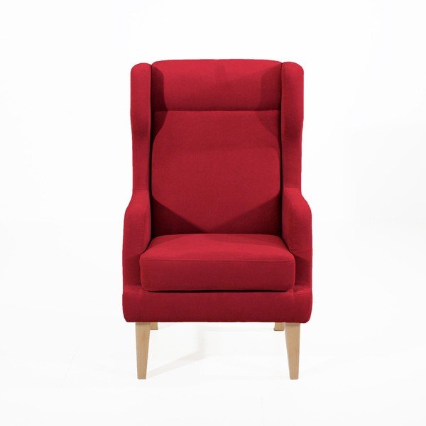 Fotoliu Max Winzer Bennet Suede, roșu-image-1