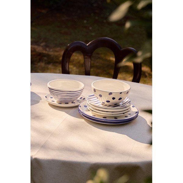 Set 2 boluri din ceramică Madre Selva Blue Dots-image-2