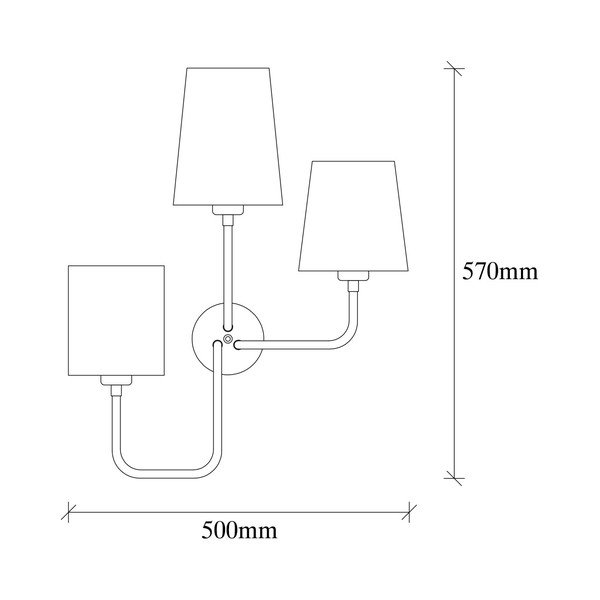 Aplică metalică cu abajur negru Opviq lights Eleni, alb-image-2