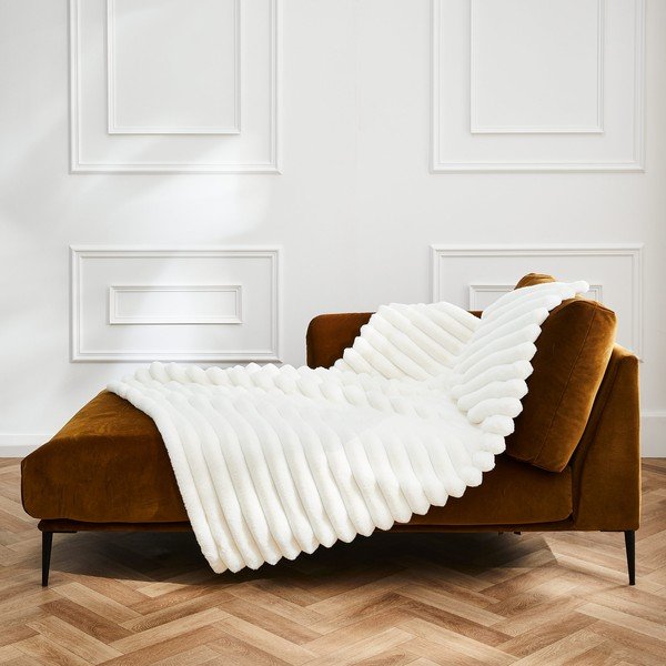 Pătură crem din micropluș/cocolino 180x220 cm Boudoir – douceur d'intérieur-image-4