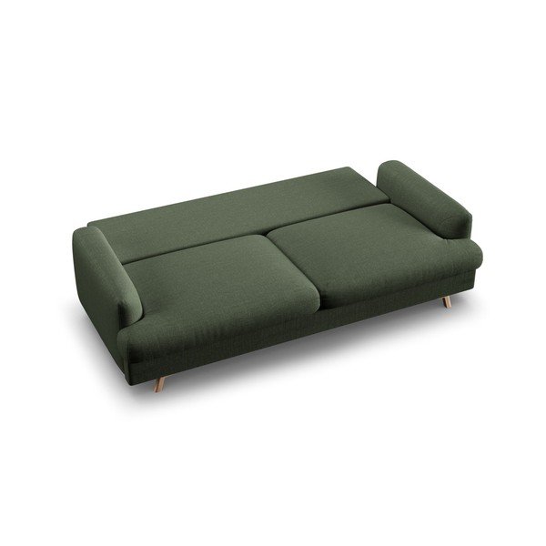 Canapea verde extensibilă/cu spațiu de depozitare 233 cm Naomi – Micadoni -image-4