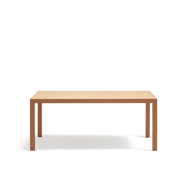 Masă de dining cu blat din lemn de stejar 75x180 cm Alma – Teulat