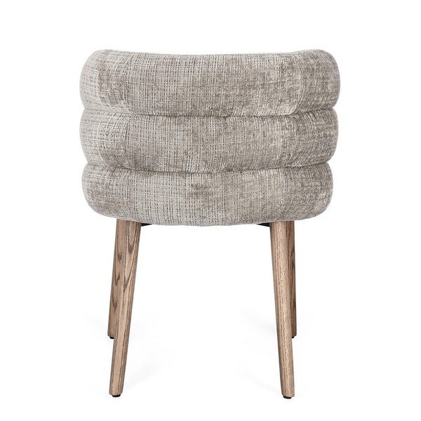 Scaun de dining gri tapițat Ilma – Bizzotto-image-4