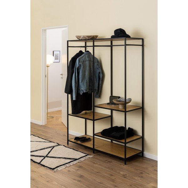 Șifonier   deschis cu aspect de lemn de stejar 122x174 cm Seaford – Actona-image-1