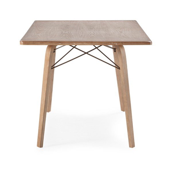 Masă de dining cu blat cu aspect de lemn de stejar 90x180 cm Lujan – MOME-image-4