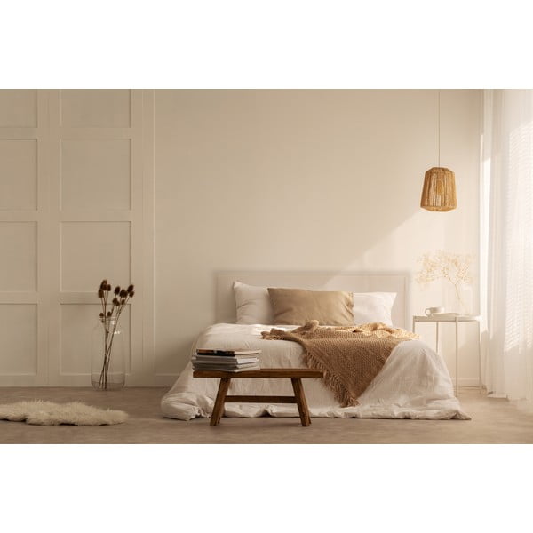 Tăblie de pat bej tapițată 160x100 cm Edmond – Really Nice Things-image-2