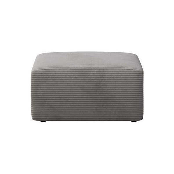 Taburet gri cu tapițerie din catifea reiată Villet – Rodier