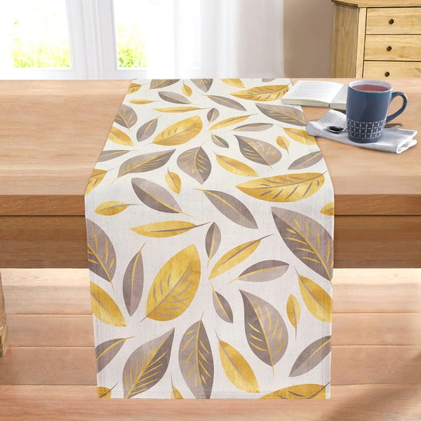 Napron de masă 40x130 cm Yellow And Brown Leaves – Mila Home-image-1