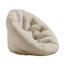 Fotoliu bej cu tapițerie din in Nido - Karup Design