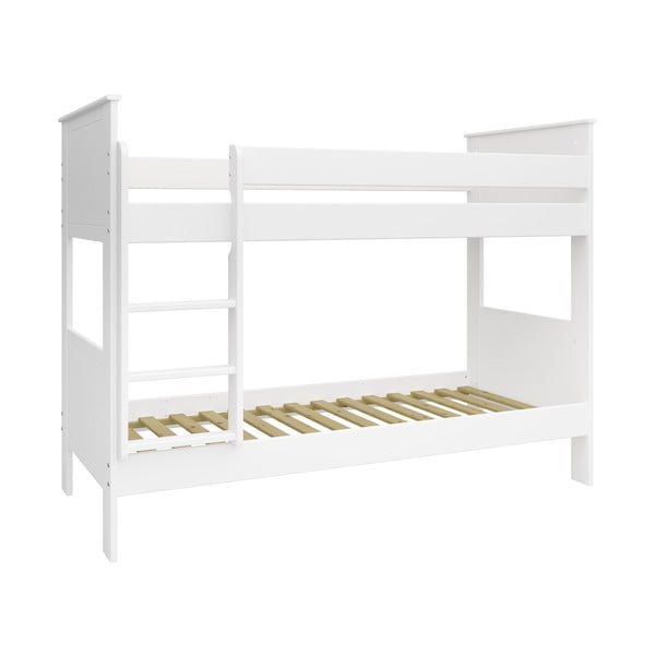 Pat pentru copii  90x200 cm alb supraetajat Alba - Tvilum-image-1