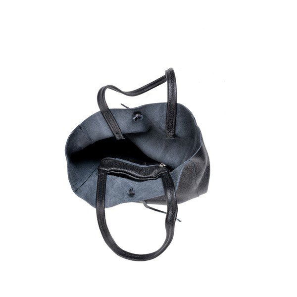 Geantă de mână din piele Sofia Cardoni Simply, negru-image-3