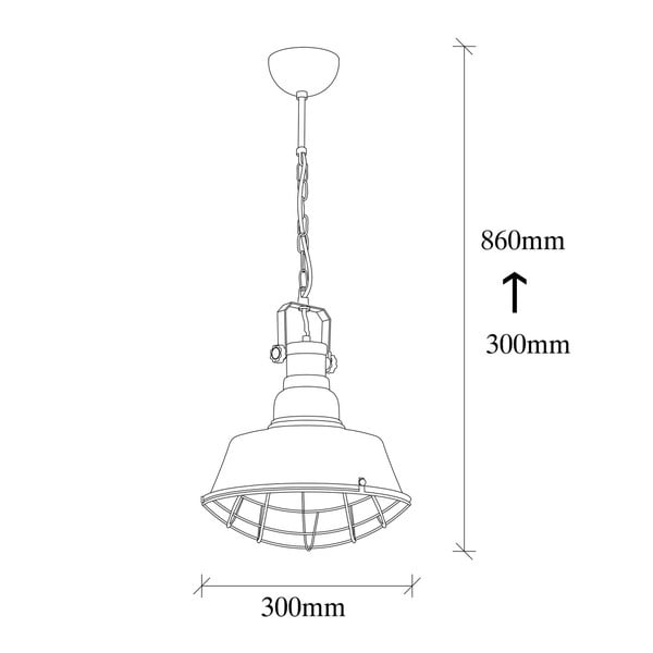 Lustră neagră cu abajur din metal ø 30 cm Itak – Opviq lights-image-3