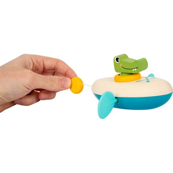 Jucărie pentru apă din lemn pentru copii Legler Crocodile-image-4