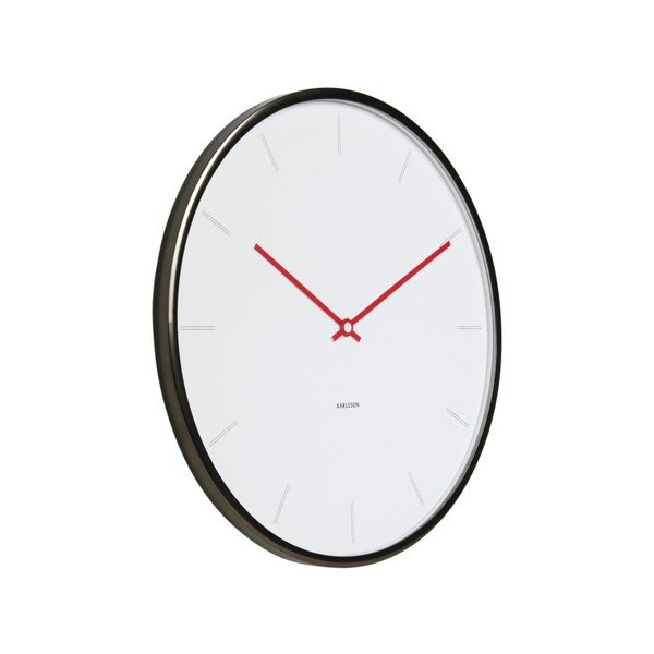 Ceas de perete Present Time Thin, alb-image-1