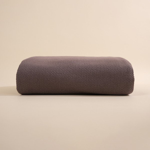 Cuvertură din bumbac gri pentru pat dublu 160x220 cm Hasir - Mijolnir