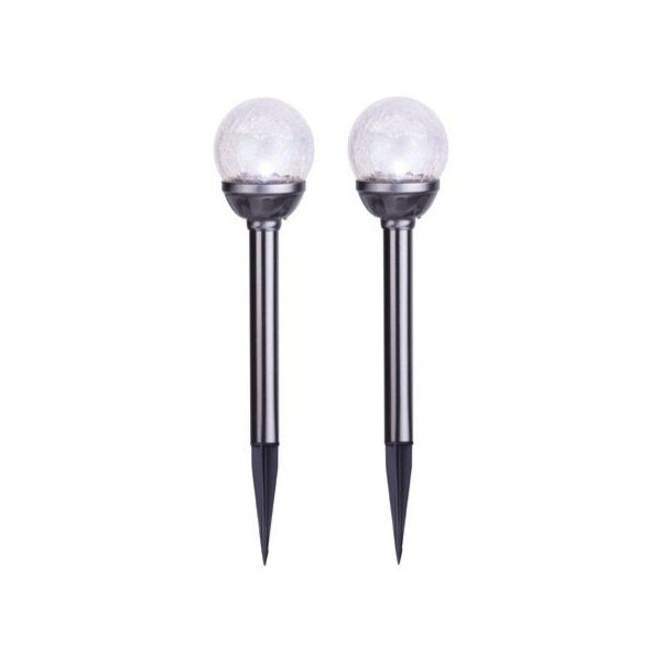 Corpuri de iluminat pentru exterior LED 2 buc. tip țepușă, de sol solare ø 8 cm Balls – Star Trading