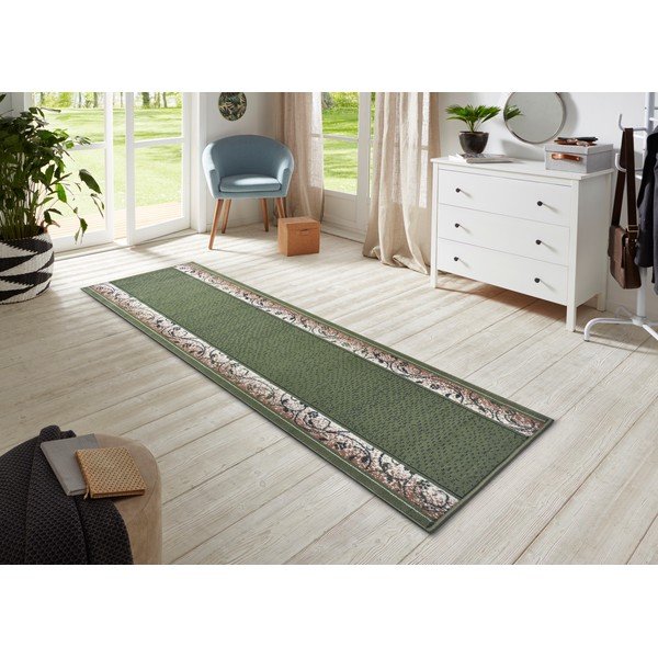 Covor tip traversă verde 200x80 cm Plant - Hanse Home-image-1