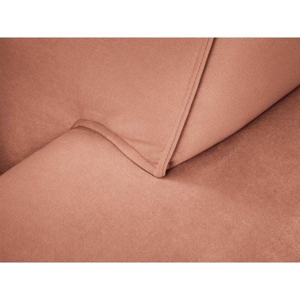 Canapea din catifea Cosmopolitan Design Siena, roz-image-1
