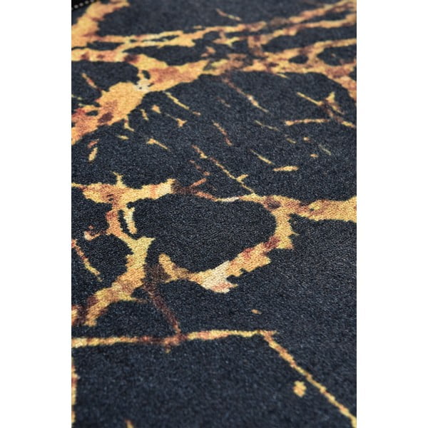 Covoraș de baie negru/auriu 60x40 cm Goldes - Foutastic-image-2