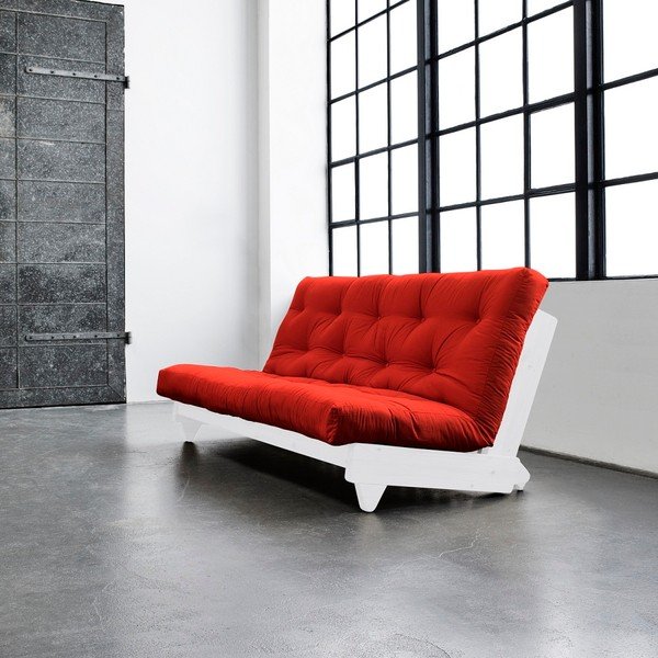 Canapea extensibilă Karup Fresh White/Red-image-1