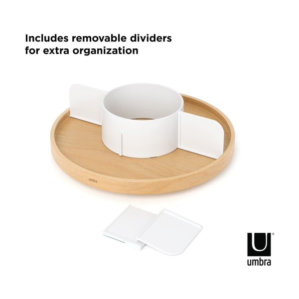 Organizator de baie în culoare naturală din lemn Bellwood – Umbra-image-4