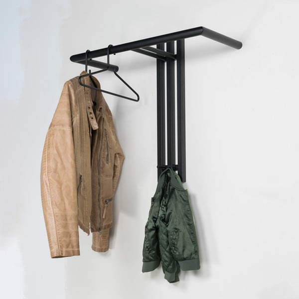 Cuier de perete negru din metal 65 cm Senza – Spinder Design-image-1