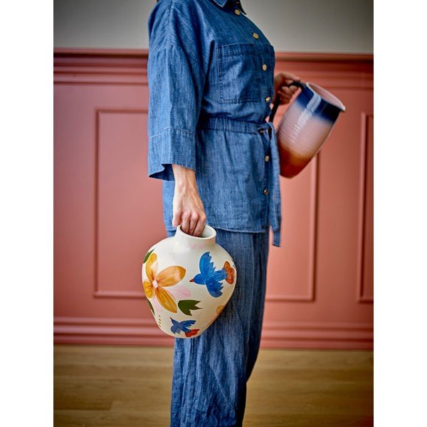 Vază din gresie pictată manual (înălțime 27 cm) Maricala – Bloomingville-image-3