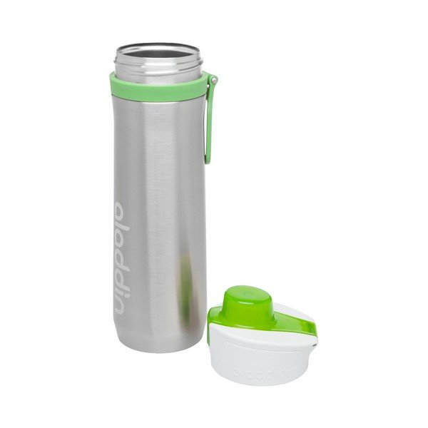 Sticlă termoizolantă cu închidere vacuum Aladdin, 600 ml, gri - verde-image-1