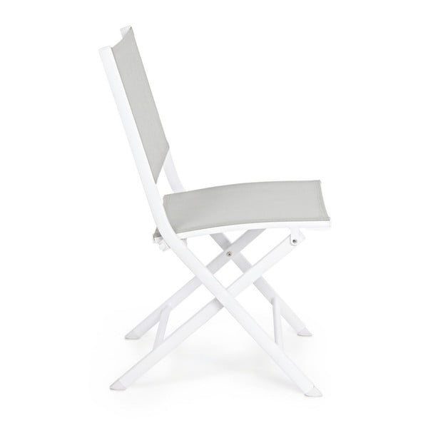 Scaun de grădină alb din metal Elin   – Bizzotto-image-3