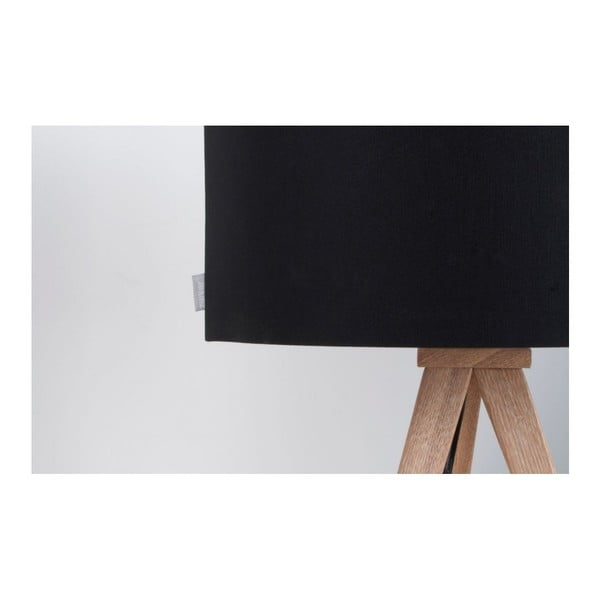 Veioză Zuiver Tripod Wood, negru-image-3