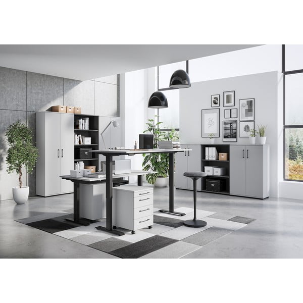 Birou reglabil cu înălțime ajustabilă electric 80x160 cm Agenda – Germania-image-1