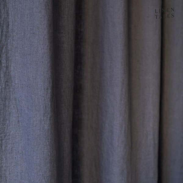 Draperie gri închis 140x330 cm Night Time – Linen Tales-image-2