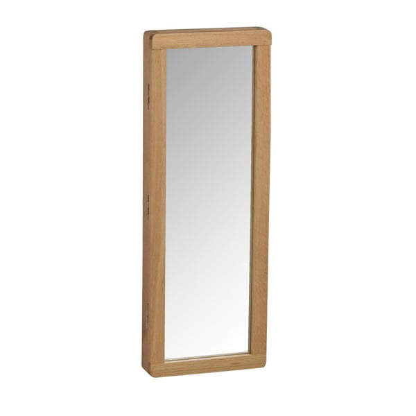 Dulăpior pentru chei, din lemn de stejar, cu oglindă, de culoare naturală Rowico Metro-image-2