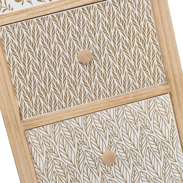 Comodă în culoare naturală înaltă din lemn masiv de paulownia 34x78 cm – Casa Selección-image-4