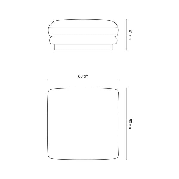 Taburet gri deschis Torino – Micadoni Home-image-3