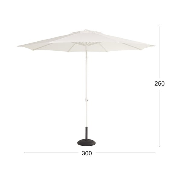 Umbrelă de soare Hartman, ø 300 cm, bej-image-1
