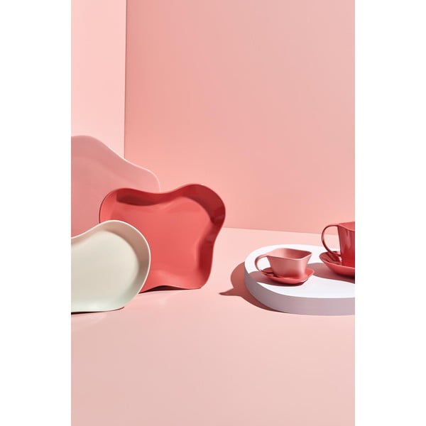 Set 2 farfurii Kütahya Porselen Lux, 28 x 19 cm, roz-image-1