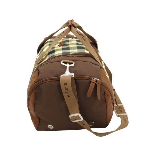 Geantă voiaj Friedrich Lederwaren Check, maro-image-3