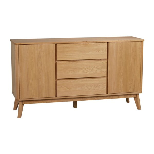 Comodă din lemn de stejar Rowico YuRAi , înălțime 84 cm, culoare naturală-image-1