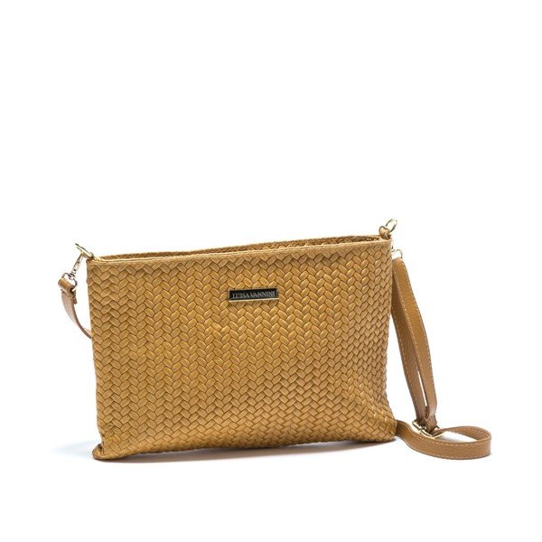 Geantă din piele Isabella Rhea no. 8029, maro cognac-image-3