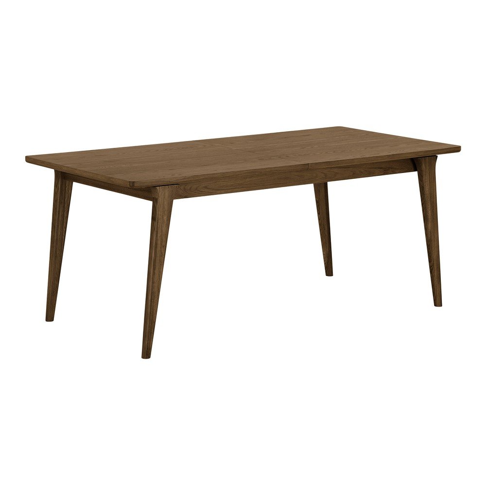 Masă de dining extensibilă cu aspect de lemn de stejar cu blat suplimentar Darwin – House Nordic