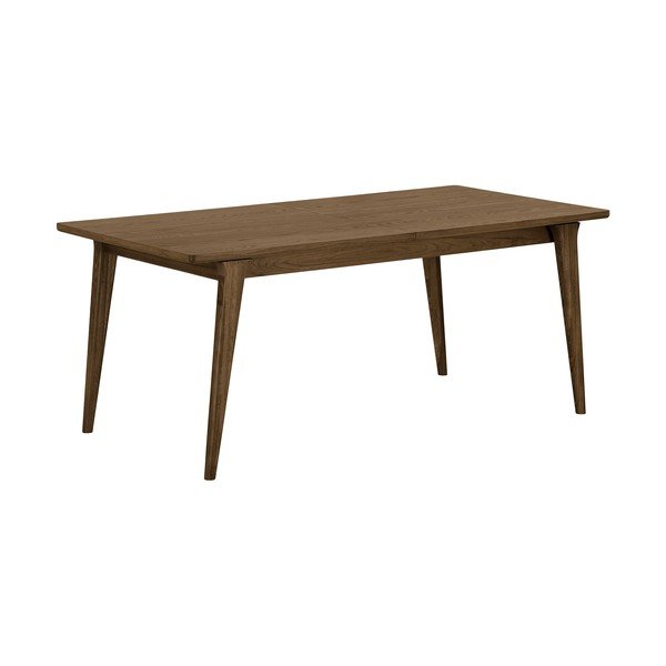 Masă de dining extensibilă cu aspect de lemn de stejar cu blat suplimentar Darwin – House Nordic