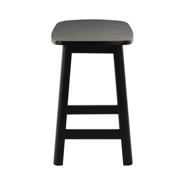 Scaun tip taburet negru din lemn de frasin Selene – Jotex-image-3