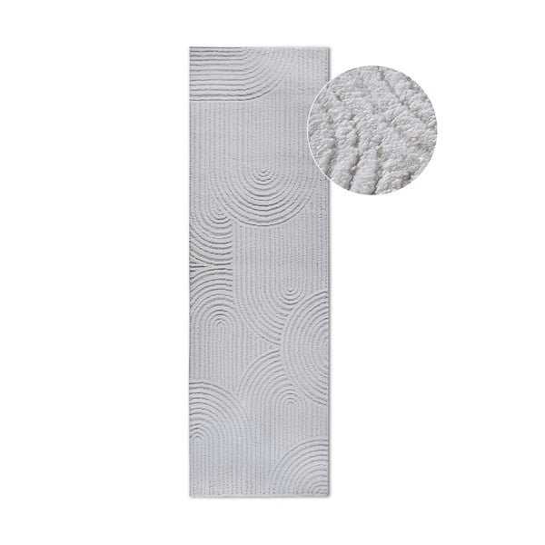 Covor tip traversă crem 80x240 cm Chappe Cream White – Elle Decoration