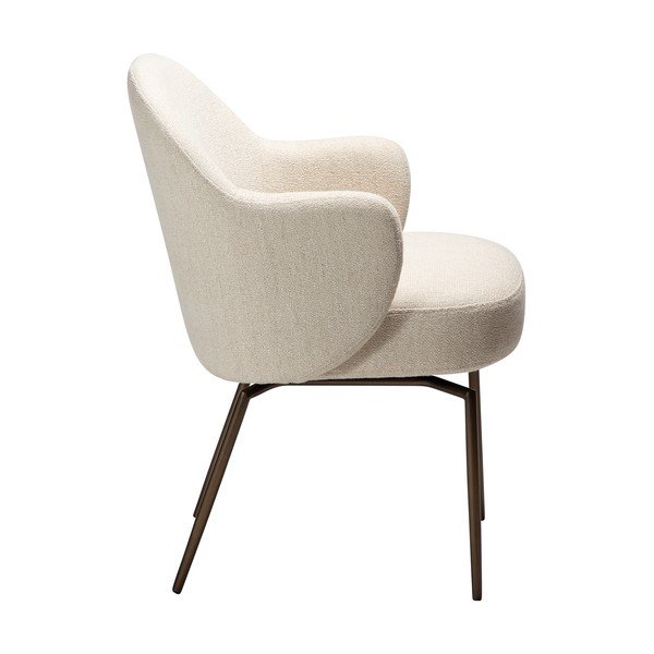 Scaun de living bej cu cotiere/rotativ Bae – DAN-FORM Denmark-image-2